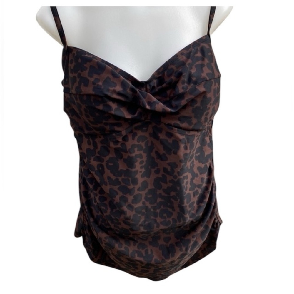 Tanki Top brown and black cheetah print